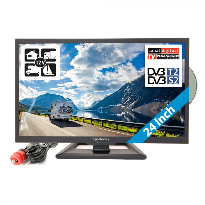 TV 24 POUCES FULL HD DVD DVB-S2 HD - ALPA ACCESSOIRES - ACCESSOIRES LOISIRS  ET PLEIN-AIR
